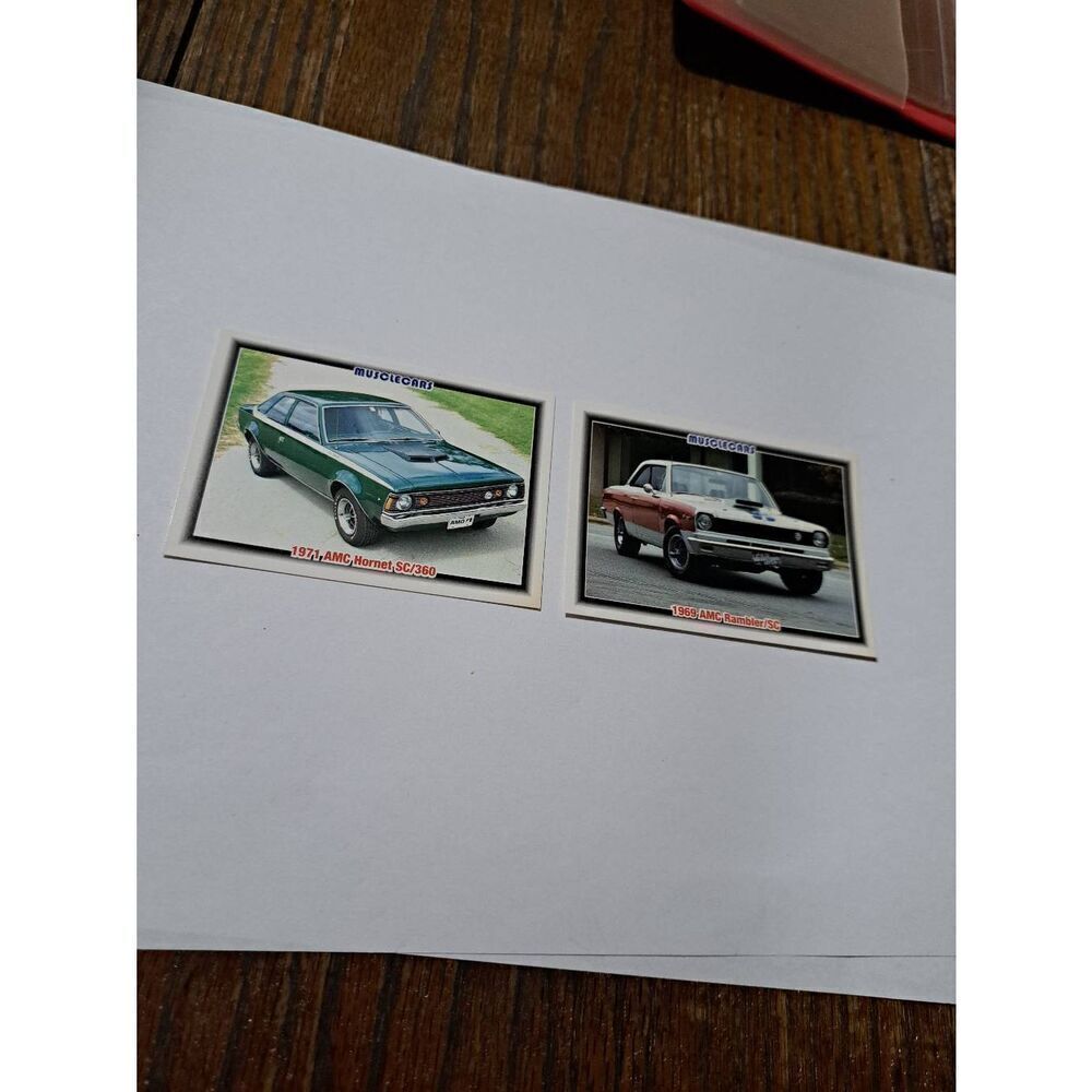 Vintage Lot of 2 1992 Collect A Card Musclecars Trading Cards AMC LOT